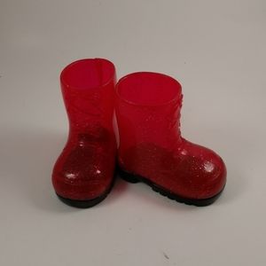 Red Doll Glitter Boots